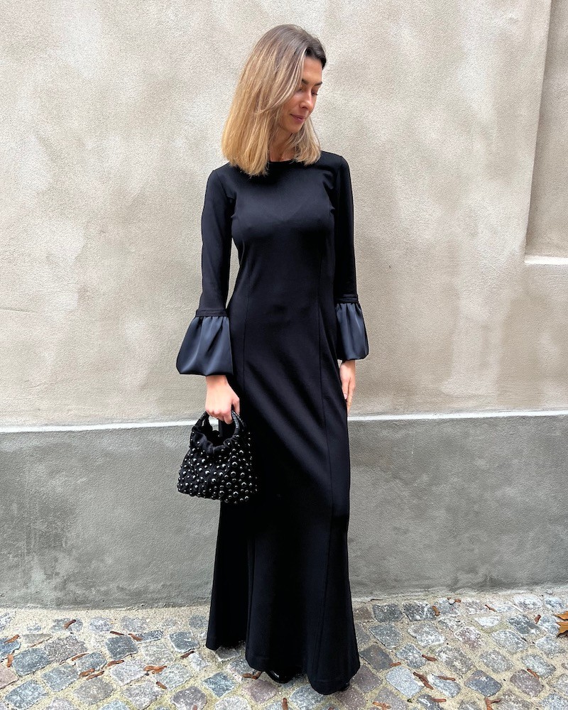 Model billede af Dorothee Schumacher Cloudy Allure Dress Pure Black