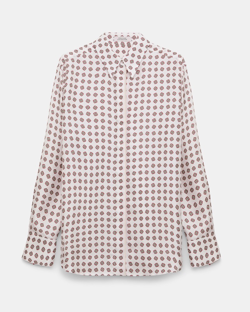 Pack shot af Dorothee Schumacher Graphic Dreams Blouse Creme Mini Tie