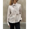 Model billede af Dorothee Schumacher Graphic Dreams Blouse Creme Mini Tie