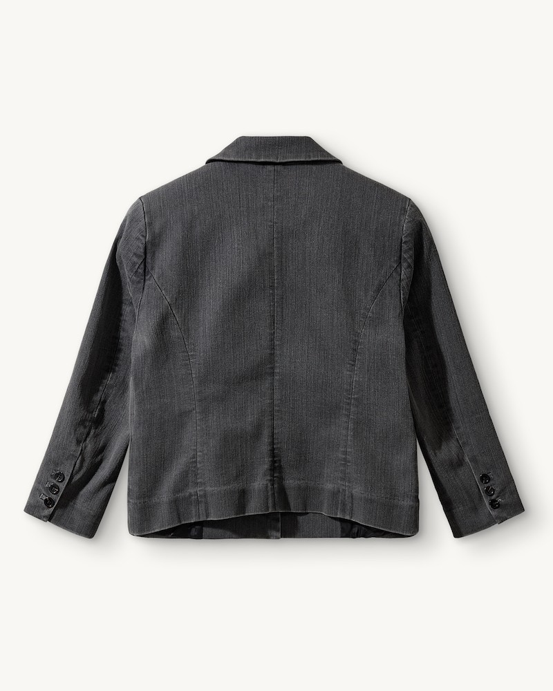 Pack shot af The Garment Merci Jacket Black Denim bagfra