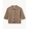 Pack shot af The Garment Como Cropped Cardigan Truffle
