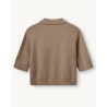 Pack shot bagfra af The Garment Como Cropped Cardigan Truffle