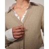 Close up Herskind Bianca Knit Cardigan Croissant Beige Strik