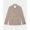 Pack shot af Herskind Laila Fitted Blazer Wood Beige Melange jakke