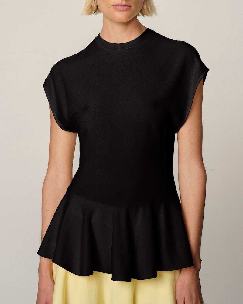 Model billede af Herskind Sean Sort Strik Bluse