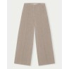 Pack shot af Herskind Kimberly Mid Waist Pants Wood Beige menage bukser på neutral baggrund