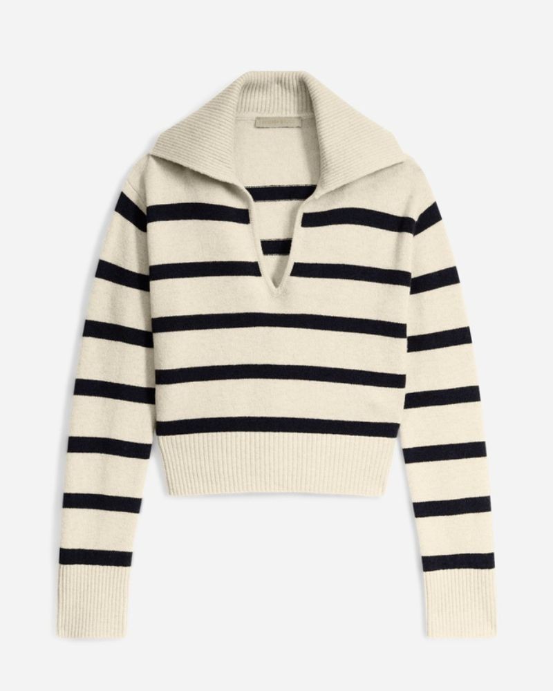 Pack shot af Vanessa Bruno Grenade Stribet Sweater på neutral baggrund