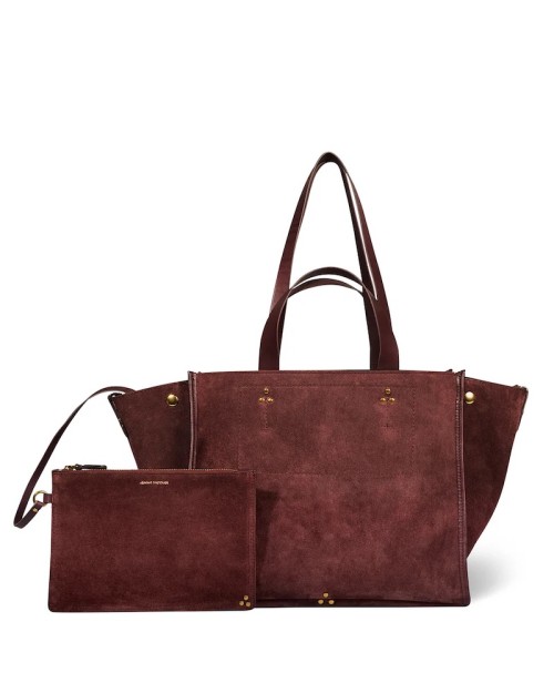 Pack shot af Jerome Dreyfuss Leon M Split Suede Brulé ruskinds taske på neutral baggrund