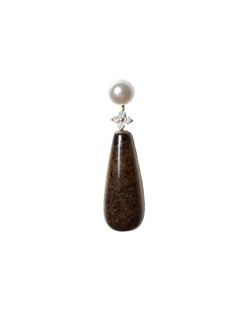 Ellyr Copenhagen Dagmar Earring Brown - Single