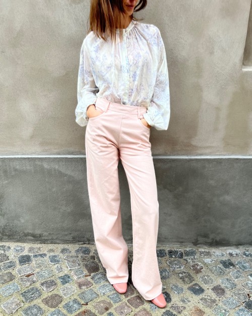 Forte Forte Cavalry Denim 5-Pocket Pants Peonia