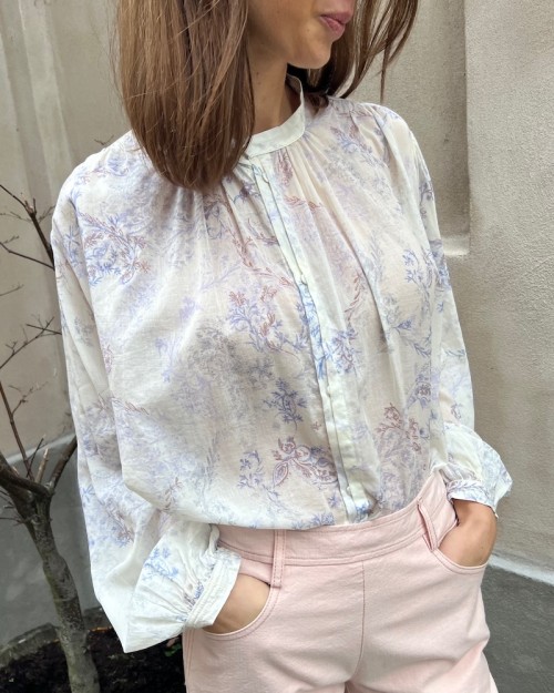 Model billede af Forte Forte Shirt Cotton Voile Bohemian Glicine