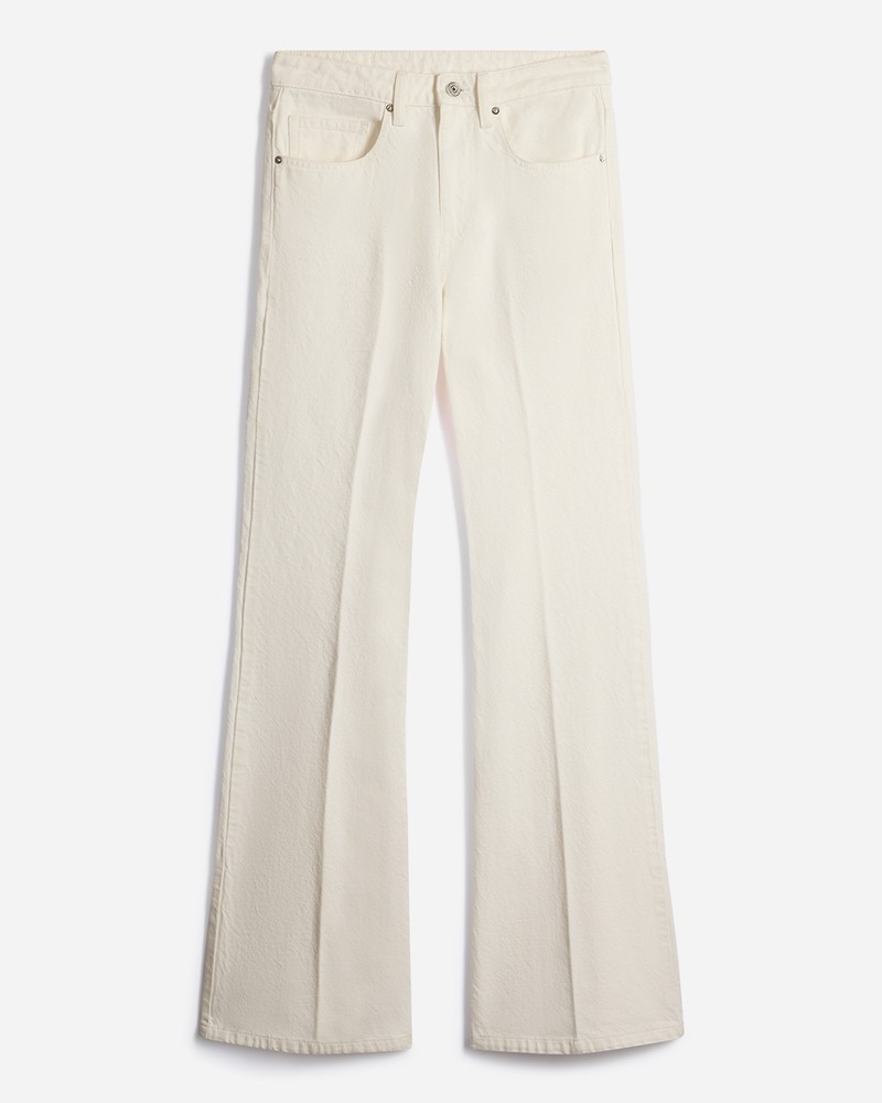 Pack shot af Vanessa Bruno Ethan Jeans Ecru på neutral baggrund