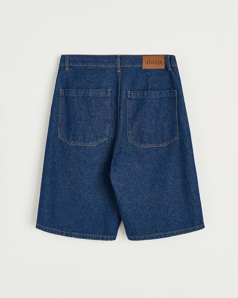 Pack shot af Aiayu Carlo Denim Shorts Mid Blue bagfra