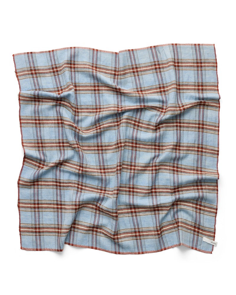 Pack shot af Aiayu Shilpa Scarf Mix Sky Blue cashmere tørklæde