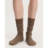 Model billede af Aiayu Cotton Long Socks Mix Chestnut