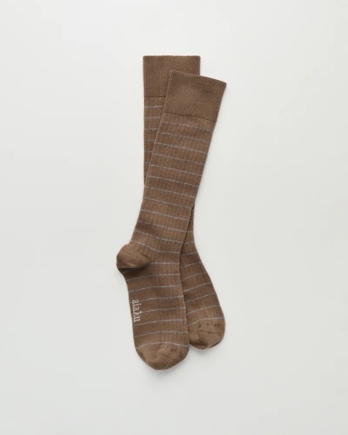 Pack shot af Aiayu Cotton Long Socks Mix Chestnut