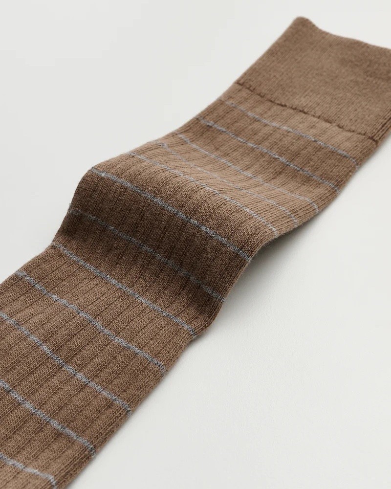 Detalje billede af Aiayu Cotton Long Socks Mix Chestnut