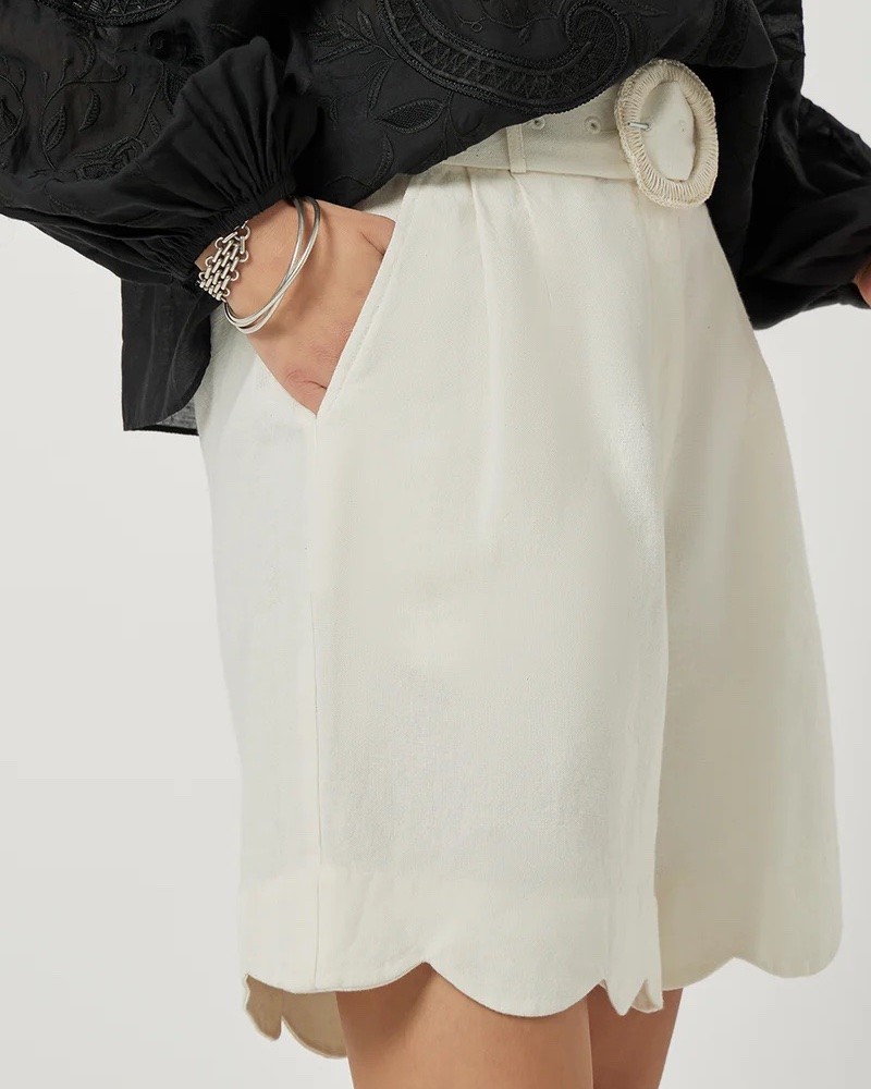 Detalje billede af Scarlett Poppies Basica Shorts Papyrus