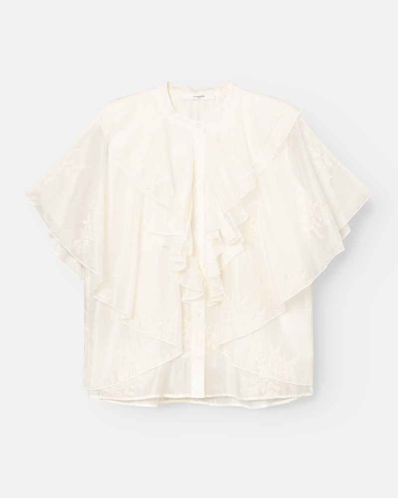 Pack shot af Lovechild 1979 Țara Shirt Egret på neutral baggrund