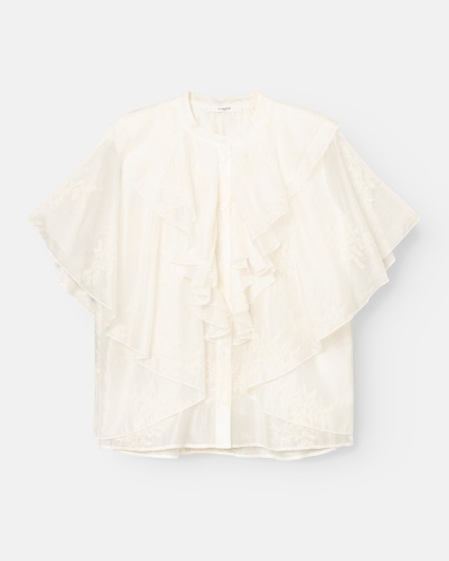 Pack shot af Lovechild 1979 Țara Shirt Egret på neutral baggrund