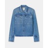 Pack shot af Closed Utility Denim Jacket Mid Blue på neutral baggrund