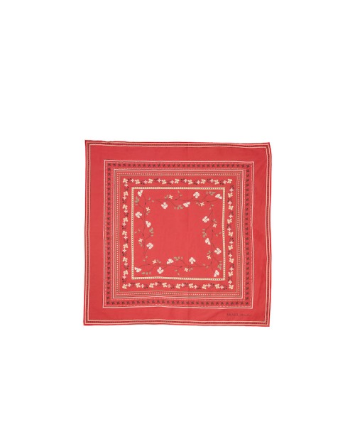 Pack shot af Skall Studio Floral Scarf Red på neutral baggrund