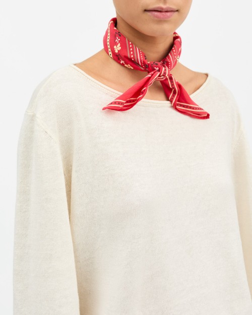 Model billede af Skall Studio Floral Scarf Red