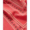 Close up af Skall Studio Floral Scarf Red