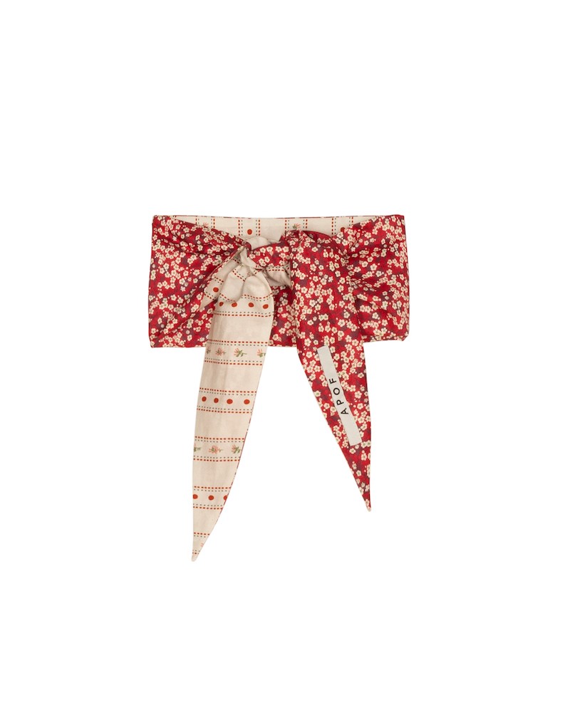 Pack shot af Apof Palma Bandana Belle White/Mitsi Valeria på neutral baggrund