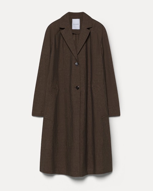 Pomandére Coat Cocoa Mørkebrun