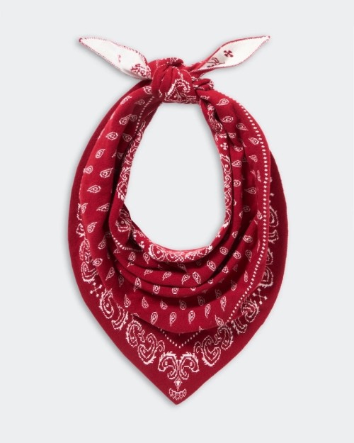 Pack shot af Guest In Residence The Wild Rag Scarf Ruby/Cream på neutral baggrund