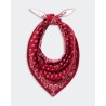 Pack shot af Guest In Residence The Wild Rag Scarf Ruby/Cream på neutral baggrund