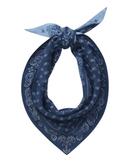 Pack shot af Guest In Residence The Wild Rag Scarf Indigo Blue/Light Blue på hvid baggrund