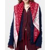 Model billede af Guest In Residence The Wild Rag Scarf Ruby/Cream
