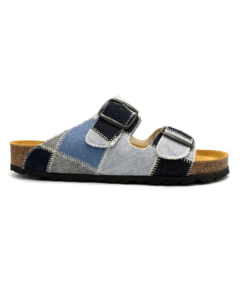 Pack shot af  Kunsten Thora Sandal Denim Patchwork