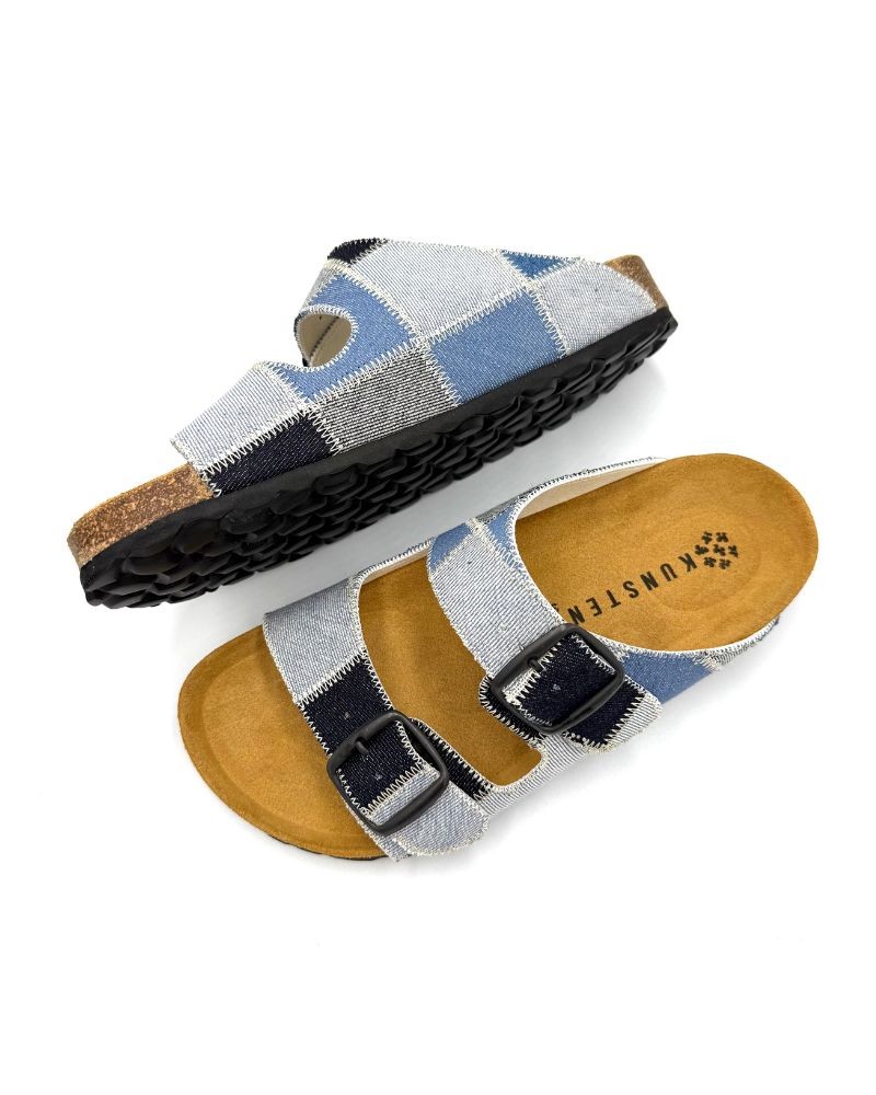 Pack shot af Kunsten Thora Sandal Denim Patchwork sandaler