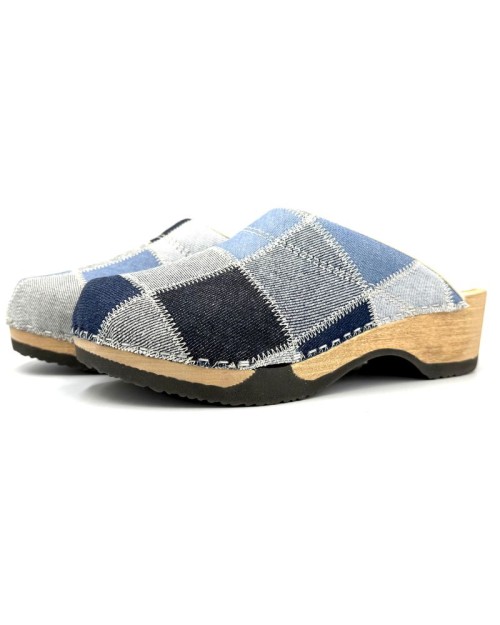 Kunsten Embla Clogs Denim Patchwork