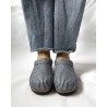 Model billede af Kunsten Embla Clogs Denim Stripe Indigo