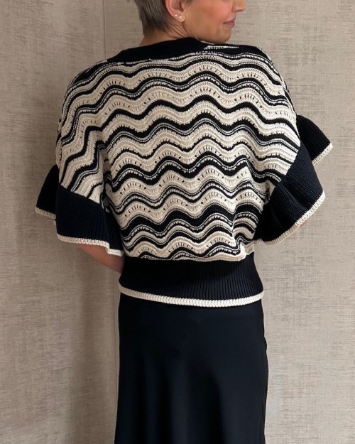 Model billede af Scarlett Poppies Ullen Top Vanilla/Black