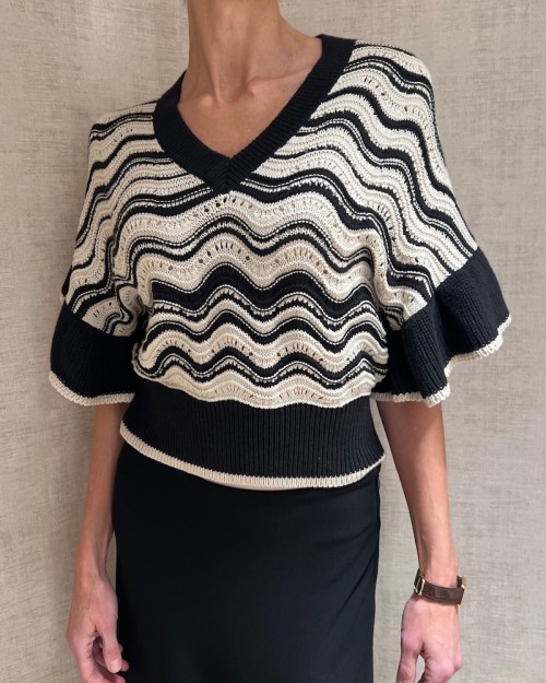 Model billede af Scarlett Poppies Ullen Top Vanilla/Black