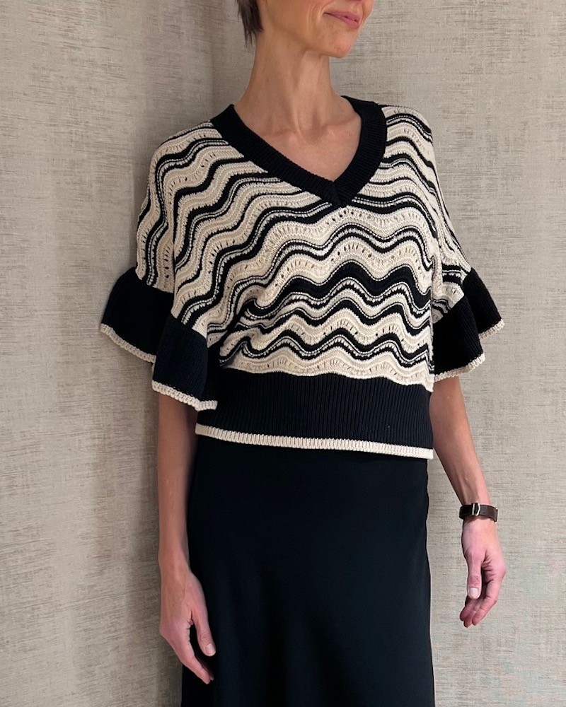 Model billede af Scarlett Poppies Ullen Top Vanilla/Black