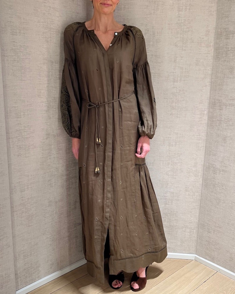 Model billede af Scarlett Poppies Sunshine Babe Long Dress Olive Green