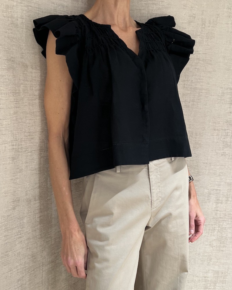 Model billede af Scarlett Poppies Utrika Top Onyx Black