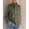 Model billede af Forte Forte Peacoat Khaki