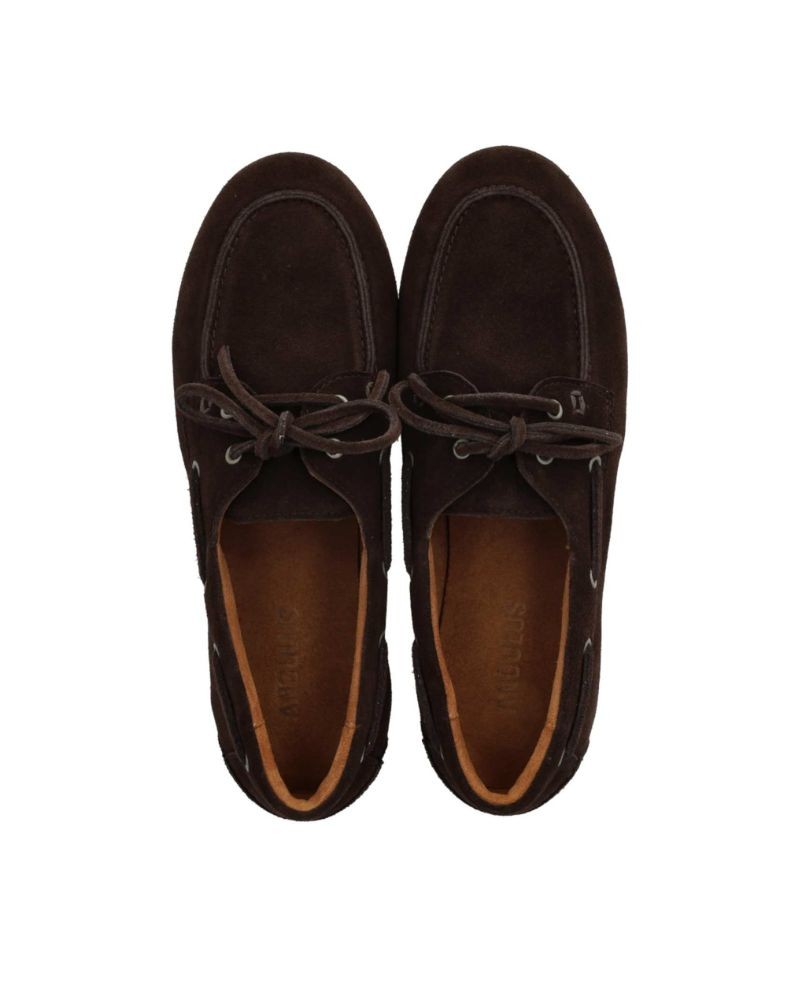Pack shot af Angulus 1738 Sejlersko Suede Dark Brown