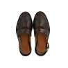 Pack shot af Angulus 1688 Slingback loafer mørkebrun set oppefra