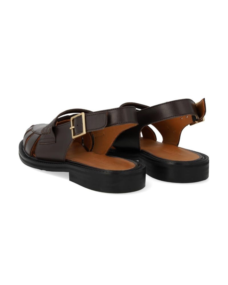 Pack shot af Angulus 1688 Slingback loafer mørkebrun