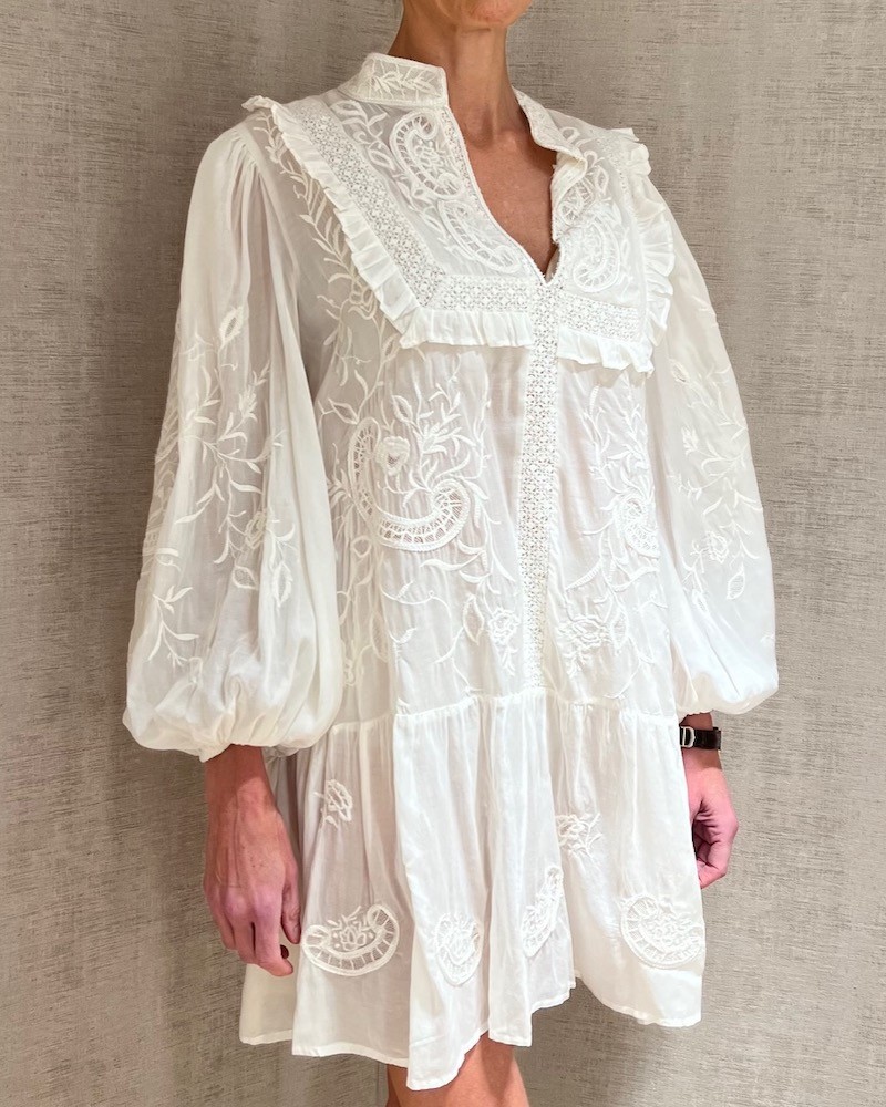 Model billede af Scarlett Poppies Chaskav Dress Vanilla