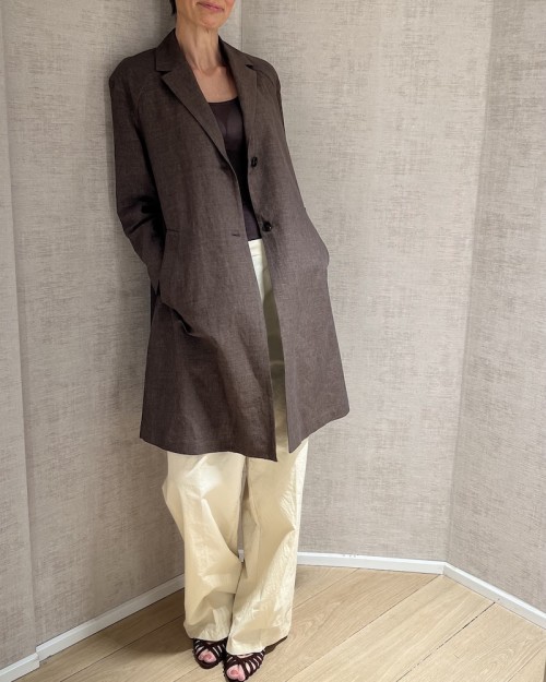 Pomandére Coat Cocoa Mørkebrun