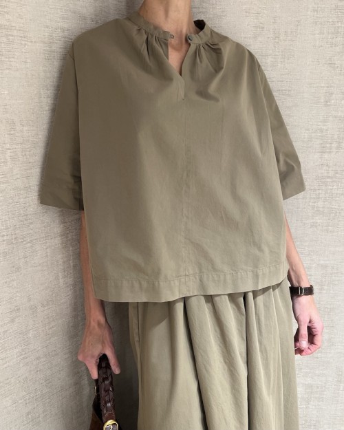 Pomandére Shirt Dove Gray Khaki